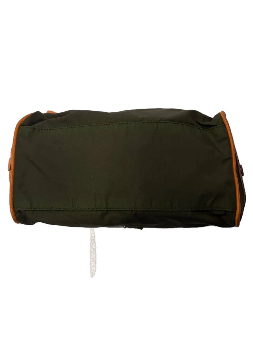 Prada Tessuto pouch khaki green brown leather - Picture 4 of 7